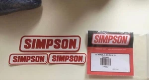 SIMPSON helmet USA RX range , bandit / storm trooper genuine decal / sticker kit - Picture 1 of 11