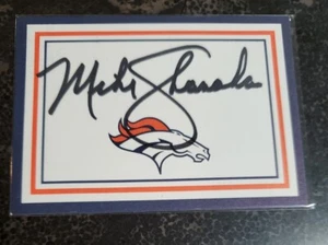 RARE Mike Shanahan Denver Broncos Head Coach Auto Hand Signed On Card Nameplate - Picture 1 of 4