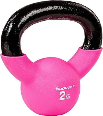 Movit® Kettlebell 2-24 kg Gusseisen Kugelhantel Schwunghantel Kugelgewicht Flach
