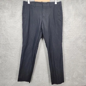 Gucci Dress Pants Black Flat Front Trousers Men's Eu Size 46/US 36 Rayon Viscose - Picture 1 of 18