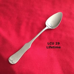 Lifetime LCU-29 Teaspoon 6 1/8" Fiddle Shaped Stainless Steel Flatware - Picture 1 of 4