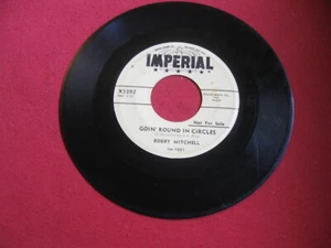 BOBBY MITCHELL "GOIN' ROUND IN CIRCLES' " RARE 1956 IMPERIAL PROMO 5392 LQQQK!! - Picture 1 of 2