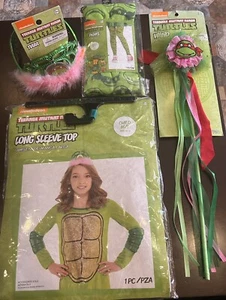 Girls Teenage Mutant Ninja Turtle outfit with accessories Child M/L 8+ - Picture 1 of 7