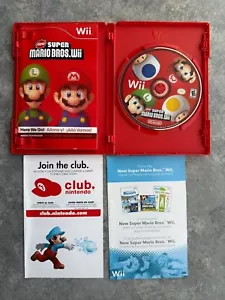 New Super Mario Bros. Wii Nintendo Wii 2009 komplett mit Einsatz getestet & funktioniert - Bild 1 von 6