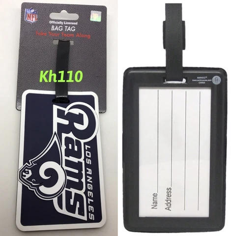 NFL Los Angeles Rams Soft Luggage Bag Tags /Gym bag / Golf bag Cover