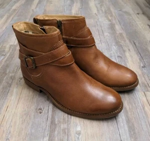 L.L. Bean Shoes Mujer Westport Correa al Tobillo Botas Botines Talla 7M(B) Cuero Marrón - Imagen 1 de 12