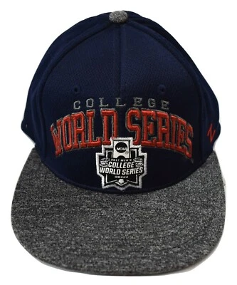 Zephyr Mens 2017 College World Series Omaha Fitted Hat Cap New S, M/L - Image 1 of 4