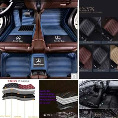 For Mercedes Benz A160 A180 A190 A200 A220 A250 Car Floor Mat All Weather Carpet Foto 1 de 4