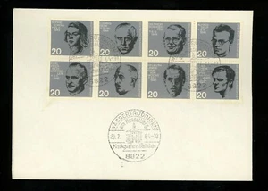 Postal History Germany FDC #883-890 WWII German Resistance 1964 - Picture 1 of 2