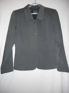Tailor by B. Moss Size 10 charcoal grey fully lined blazer - Picture 1 of 5