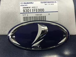 2002-2011 Subaru Impreza & WRX Blue "i" Front Grille Emblem Badge Sport Genuine - Picture 1 of 1