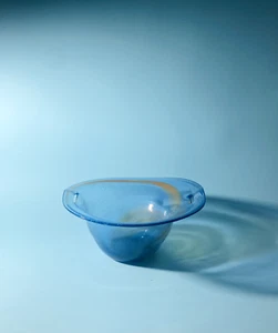 Vintage Modern Glass Bowl Budveszel Gyula Hungary 1990s - Bild 1 von 5