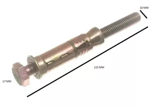 Lose Schildankerschraube M10 Schraube M14 Schild x 110 mm Länge YZP 2er Pack - Bild 1 von 1