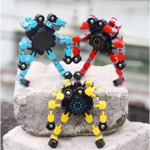 3 Pcs Deformed Fidget Spinner, Stress Reliever Chain Toys for Kids and Adults - Picture 1 of 6