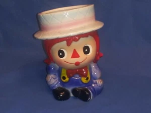 Jarrón jardinero vintage Relpo Raggedy Ann - Japón 6" - Imagen 1 de 5