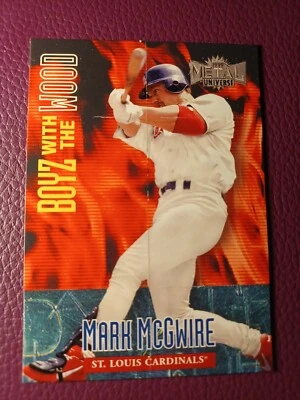 1999 Metal Universe Boyz of the Wood Mark McGwire #BW5 St Louis Cardinals Card - Image 1 of 2