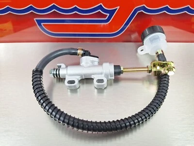 POMPA FRENO POSTERIORE MOTO con SERBATOIO CROSS ENDURO QUOD MOTARD UNIVERSALE - Imagen 1 de 4