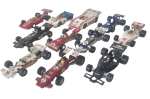 GREAT CHILDHOOD COLLECTION OF 11X VINTAGE CORGI & DINKY F1 FORMULA ONE RACE CARS - Picture 1 of 13