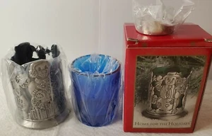 Home For The Holidays, Votive Candle Holder Snowmen May Department 1997, Vintage - Picture 1 of 8