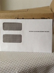 TOPS Form 1099 Double Window Envelopes - B2222 - QTY = 25 Envelopes - Picture 1 of 2