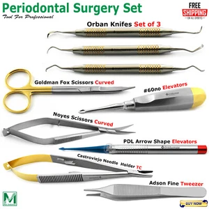 Micro Periodontal Oral Surgery Kit Periosteal Set Dental Mucogingival Instrument - Picture 1 of 9