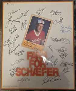Fans For William Donald Schaefer Poster Full Of Baltimore O's & Colts Autographs - Picture 1 of 3