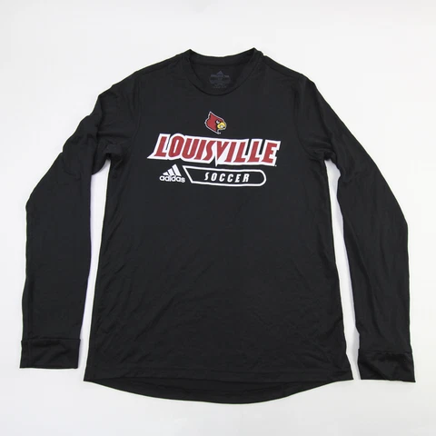 Louisville Cardinals adidas Aeroready Long Sleeve Shirt Men's Black New Cover