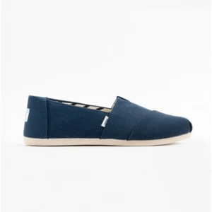 TOMS ALPARGATA Ladies Casual Comfortable Durable Slip On Cotton Espadrille Navy