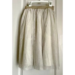 Hanna Andersson Gold Sparkle TutuGirls Party Skirt Size 150 / 12 - Picture 1 of 5