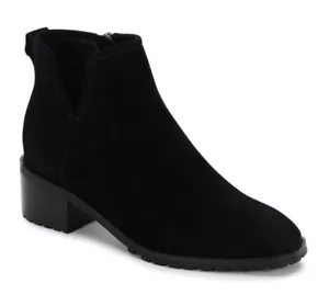NEU Blondo Sawyer wasserdichte Damen-Wildlederstiefelette/seitlicher Reißverschluss Größe US 7 schwarz - Bild 1 von 12