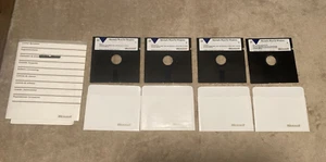 Microsoft Word For Windows Floppy Disks (5.25") - Set of 4 - Vintage 1991 - Rare - Bild 1 von 16