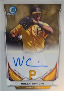 Bowman Chrome 2014 - Prospect Autographs Willy Garcia #BCAP-WG (AU, RC) - Imagen 1 de 2