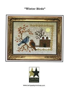 Winter Birds by Twin Peak Primitives cross stitch pattern - Picture 1 of 1