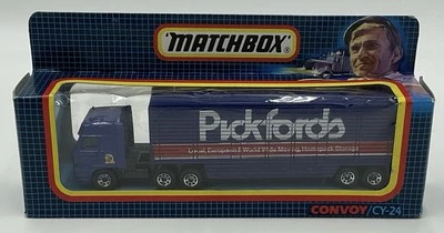 VINTAGE MATCHBOX CONVOY TRUCK CY 24 CY-24 DAF 3300 CAB BOX CAR PICKFORDS REMOVAL - Image 1 of 4