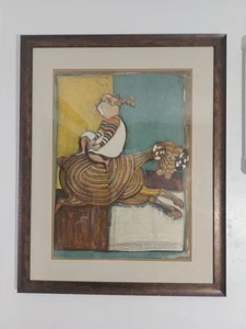 Graciela Rodo Boulanger signiert Original Widder Farblithographie Druck - Bild 1 von 3