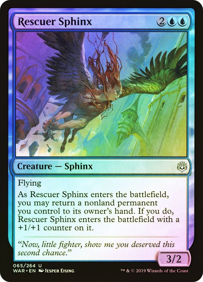 MTG FOIL Rescuer Sphinx  - War of the Spark #065 - Image 1 of 1