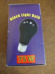 Black Light Bulb 75 Watt 120V Standard Base - Picture 1 of 4