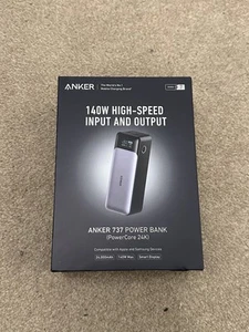 Anker 737 Power Bank 24000mAh 3-Port Portable Charger 140W Output - Used 5 Times - Picture 1 of 18