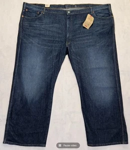 Levis  Jeans Mens Sz 60 X 32 Western Fit NEW Stretch Big & Tall NEW Straight Leg - Picture 1 of 10