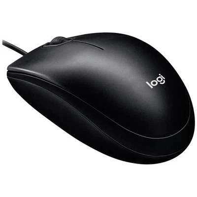 Logitech M100 Maus Kabelgebunden Optisch Schwarz 3 Tasten 1000 dpi - Bild 1 von 4