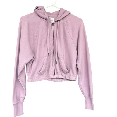 Sudadera con Capucha Hollister Mujer Extra Pequeña XS Cremallera Completa Rosa Athleisure Active Y2K Foto 1 de 4