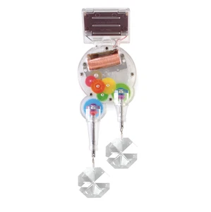 Solar Powered Double Rainbow Maker by Kikkerland New Home Gift Idea Unique Gifts - Picture 1 of 2