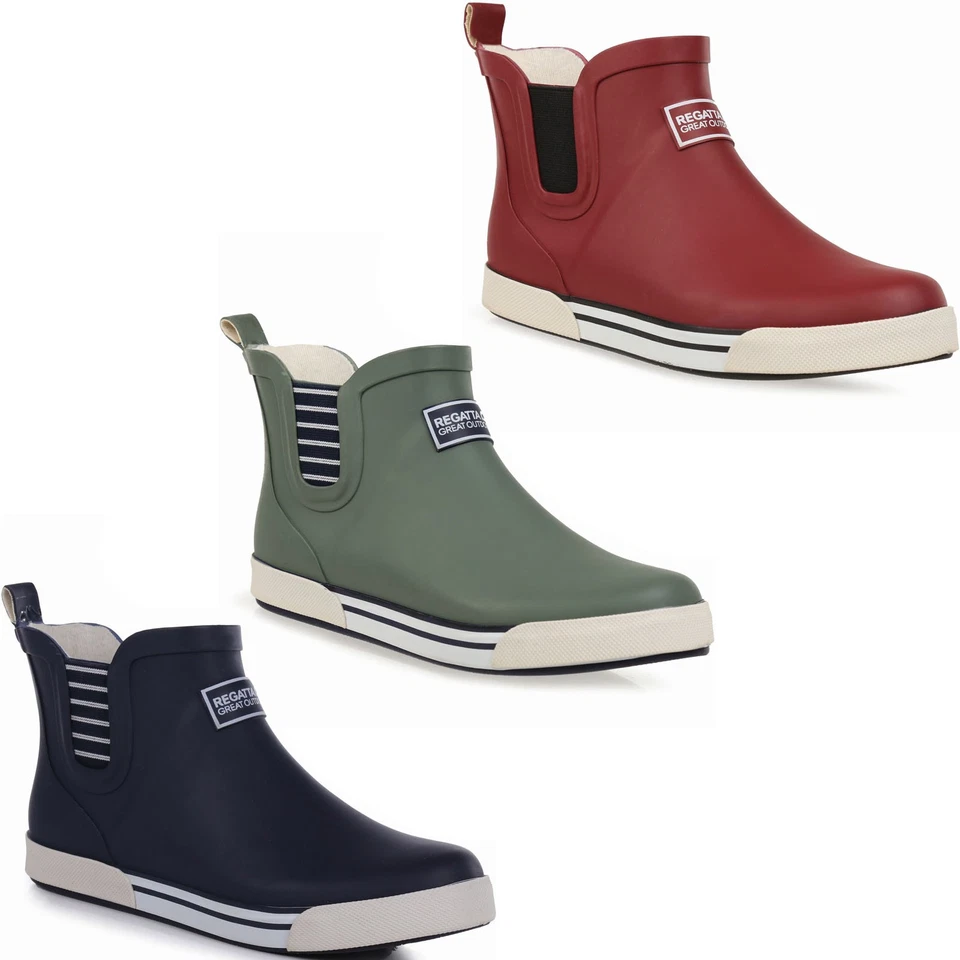 Regatta Womens Lady Bayla Low Rise Ankle Wellington Boots Wellies - Image 1 of 1