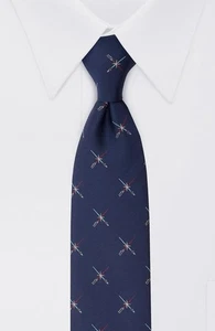 Cravatta uomo spada laser Star Wars - blu navy - licenza ufficiale - Foto 1 di 8