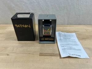 BATMAN DETECTIVE COMICS WRIST WATCH BLACK LEATHER BAND ACCUTIME BAT5033 W/BOX - Bild 1 von 16