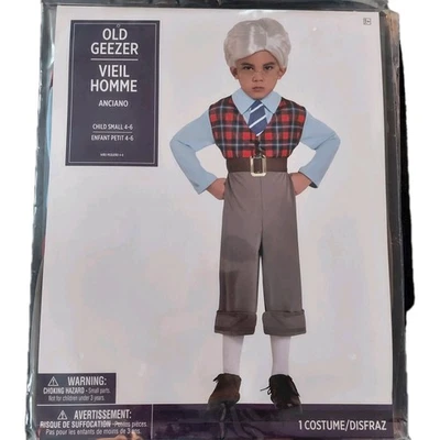 Disfraz Old Geezer Grumpy Man Amscan 100 Días Vestir Halloween Niño Pequeño 4-6 Foto 1 de 4