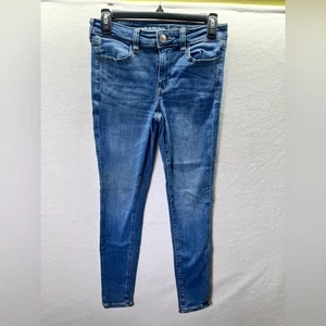 American Eagle Next Level Stretch Jegging Jeans Womens 4 Short Blue Denim 2566 - Picture 1 of 11