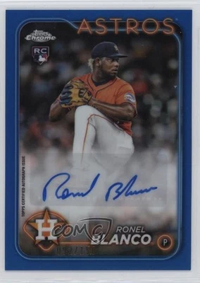 2024 Topps Chrome Update Blue Refractor /150 Ronel Blanco Rookie Auto RC - Image 1 of 2