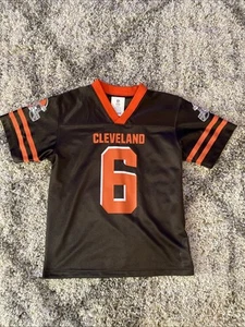 Maglia Baker Mayfield Cleveland Browns Youth Medium 10/12 marrone NFL abbigliamento squadra - Foto 1 di 4