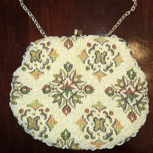 Vintage Mister Ernest Simon Handtasche Floral Made in Hong Kong - Bild 1 von 8